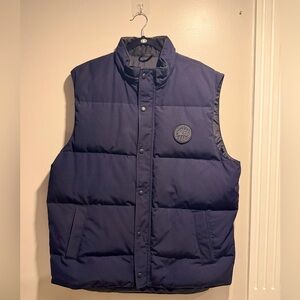 Canada Goose Navy Black Label Garson Down Vest (Size: XXL)